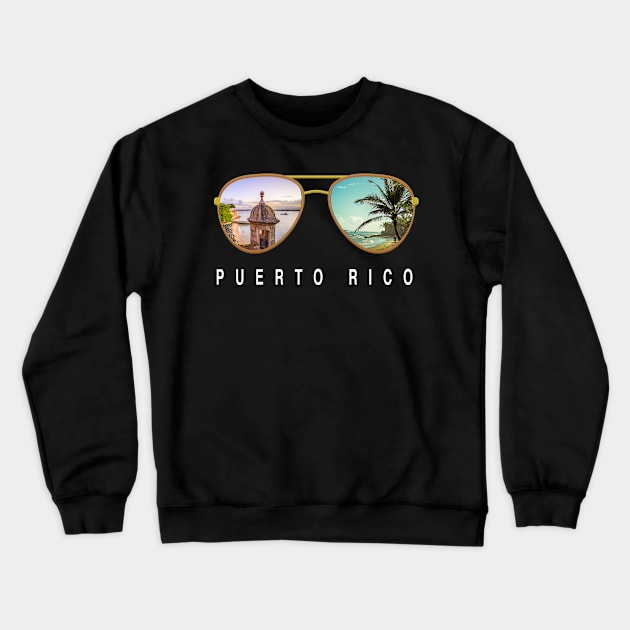 Puerto rico Sunglasses Crewneck Sweatshirt by JayD World